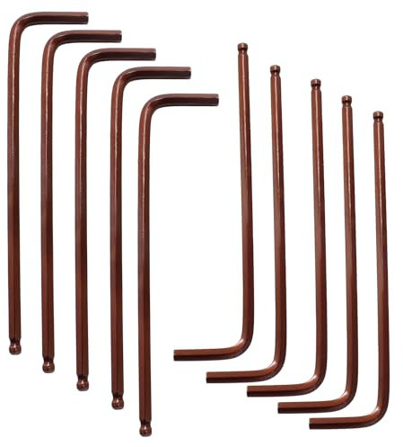Auvotuis 4mm Hex Key Wrench, 10Pcs Allen key Wrench, L Shaped Wrench, Hex Key Hexagon Head Replacement, Small Hex Wrench for Repairing Bike, Furniture
