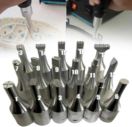 Teste di saldatura per macchine saldatrici, 21 articoli Macchina per saldatura di plastica Saldatrice a punti di plastica Attrezzatura per saldatura a ultrasuoni Saldatrice