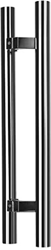 H-Förmiger Schiebetürgriff Aus Edelstahl, Runde, Glatte Stangen Für Den Innen- Und Außenbereich, Doppelseitiger Glasgriff-Zugsatz, 38 Mm Durchmesser