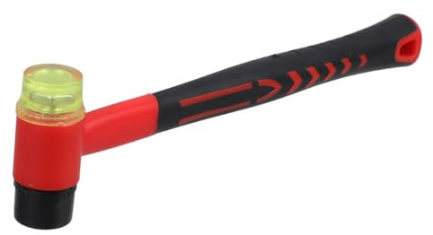 Gadpiparty Ergonomischer Gummihammer Mit Doppelseitigem Weichem Kopf Für Fliesen Bodenverlegung Stoßdämpfender Griff Robuster Handfäustel Für Präzise Renovierung