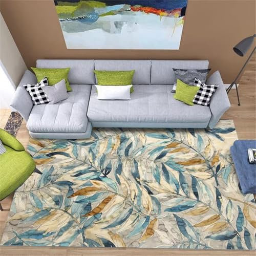 RUGMRZ Deko Kinderzimmer Mädchen Küchenmöbel Schlafzimmer Rechteckiger Blauer Teppich Flurteppich Balkondekoration Kurzer Samtteppich 170X250Cm 5Ft 6.9''X8Ft 2.4''