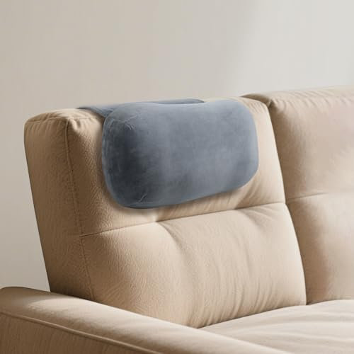 Appuie-tête ergonomique pour chaises longues, fauteuil - Coussin de soutien antidérapant en mousse à mémoire de forme - Coussin de bain pour la nuque et la tête - Avec poche - Coussin de voyage pour