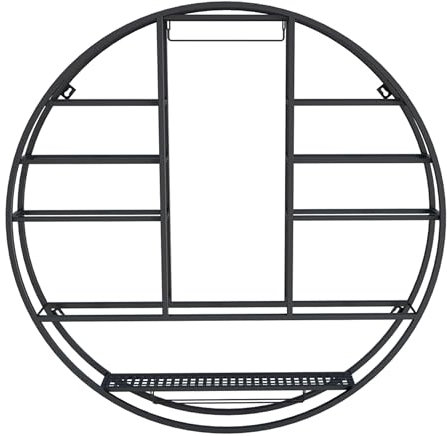 Wandmontiertes Weinregal mit Glashalter und Likörregal, Mini-Barregale zum Aufhängen von Weingläsern, Whisky und mehr, schwarzer Wand-Barschrank für Weinaufbewahrung und Präsentation, 90 x 11 cm