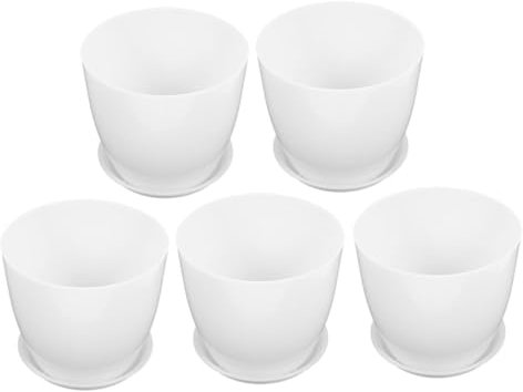 HANABASS 1ensemble Pots De Plastique avec Plateau De Récipients De Jardinage pour Orchidées Contenants Décoratifs pour Plantes Intérieur Et Extérieur