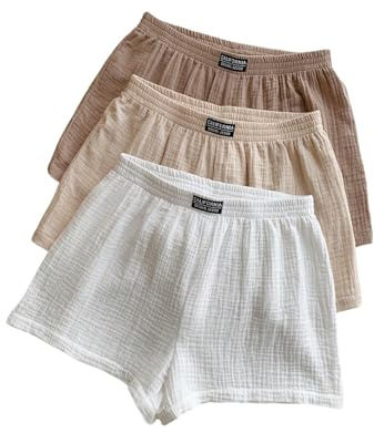 SOLY HUX Women's Summer Shorts 3 Packs Casual Comfy Shorts Sets