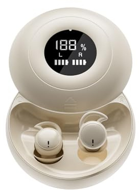 Xmenha Mini Invisible Bluetooth Écouteurs de Sommeil Écouteurs Oreillette Sommeil Waterproof Sport Confortable Réduction du Bruit Léger à Porter Contrôle d'appuyer de Toucher