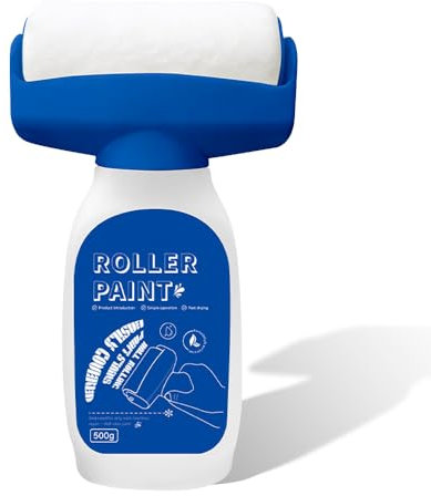 Dhqkqg Rullo Bianco Per Ritocchi Muro,500g Rullo per Pittura Vernice Bianca per Riparazioni Murali,Piccolo Rullos per la Riparazione della parete Rullos di Pasta per Rimuovere Macchie Graffiti Parete