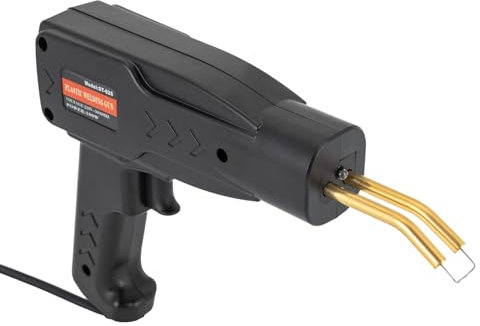 YUNRUX Auto Stoßstange Reparatur Set 800-900℃ kunststoff Schweißen Maschine Kunststoff Schweißgerät Heißhefter mit 4 Arten Heißklammern Kunststoff Schweißen Reparatur Set für Auto Stoßstange schwarz