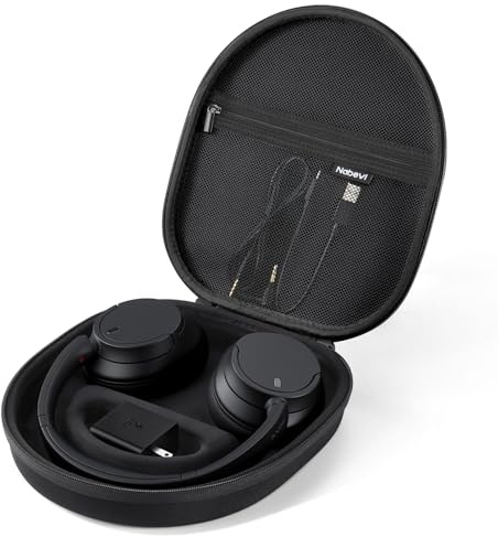 Nabevi Headphone Case for Sony WH-CH720N WH-CH710N JBL Tune 720BT 710BT | Protective Cover Carrying Case for Sony WH-CH520 WH-CH510 WH-1000XM4 Noise Cancelling Headphones, Travel Storage Bag, Black
