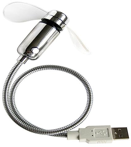 DIYEAH 3 Piezas Ventilador USB Mini con Intermitente Ventilador Portátil Recargable y Silencioso Oficina y Compacto y Función