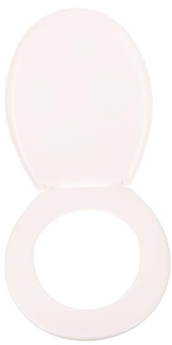 KONTONTY Toilet Seat Replacement Printed Thickened U-shaped Plastic Lid and Smooth Toilet Seat Cover for Household Bathroom Easy to Install and Skin-safe