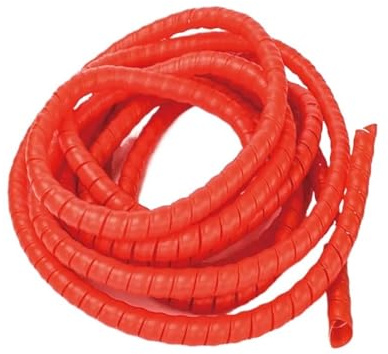 AYWTIUN 1/5M Wickelrohr 8/10/14/16/20/25mm Draht Veranstalter Kabel Schutz hülse Rohr Schutz Hülse Spirale Wrap Wickelschutz für Kabel(Orange,25mm X 1Meter)