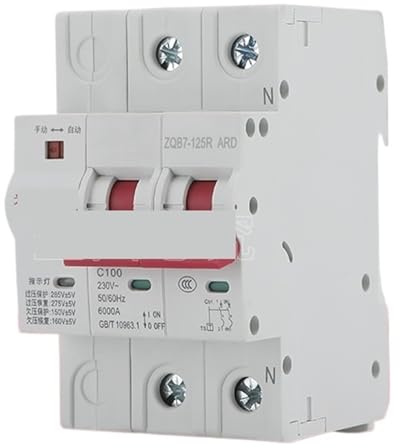 Interruptor automático fotovoltaico con reconexión automática y protección contra sobretensión y subtensión, interruptor inteligente conectado a red pequeña.(2P63A)