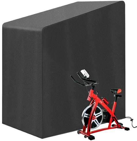 Exercise Bike Cover, Outdoor or Indoor Exercise Bike Cover Anti Rain, Waterproof Sun and Dust Protective.