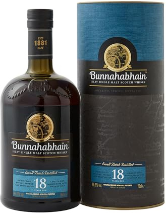 Bunnahabhain 18 Years Old Islay Single Malt Scotch Whisky 46,3% Vol. 0,7l in Giftbox
