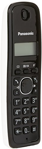 Panasonic KX-TG1611 - Telefono DECT, 50 voci, Identificatore di chiamata) Colore Nero, Bianco [Versione Importata]