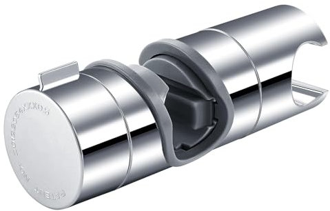 Joyoldelf Universal Handbrause Halterung, verstellbar Duschhalterung, 360° drehbar Brausehalter für Slide Bar 19-25 mm Außen Durchmesser, ABS Grade Kunststoff, Verchromt
