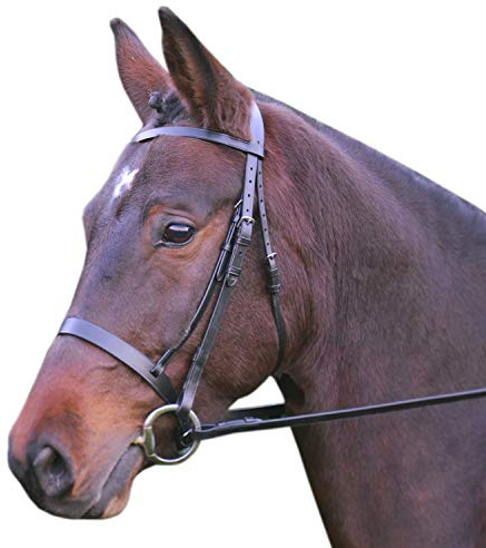 Hy Hunter with Rubber Grip Reins Snaffle Bridle Extra Full Size Black