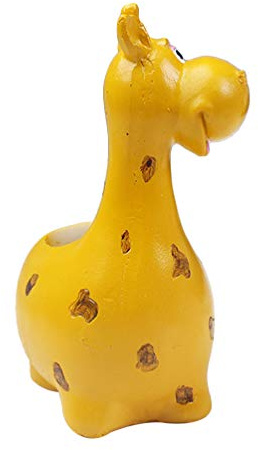 Jardinière de Dessin Animé Animal en Résine, Forme Girafe | Petites Plantes en Pot et Cactus, Usage Jardin ou Balcon, Décoration Créative