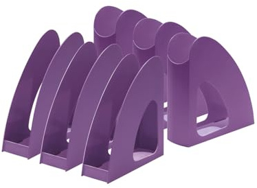 HAN Stehsammler Re-LOOP – 1 STÜCK, say yes to 100% recycled, modernes, junges Design für DIN A4/C4 Unterlagen, lila, 16218-957