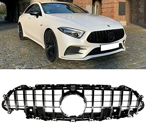 Kühlergrill Schwarz kompatibel für Mercedes CLS C257 auch Kamera + PDC ab 2018 auf Sport-Panamericana GT DM Autoteile 2760