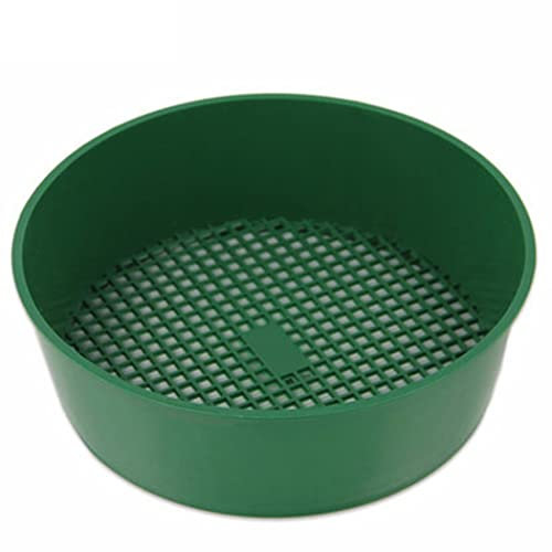 Gcroet Setaccio da Giardino in plastica in plastica setaccio setaccio setaccio Mesh fine per Strumenti di Giardinaggio del Compost del Terreno 21 * 5 cm Setaccio Giardino Riddle di plastica