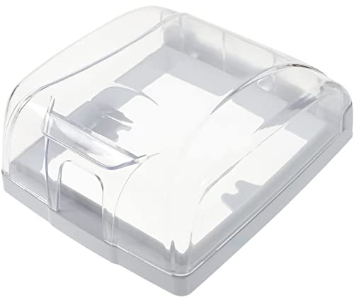 DOITOOL Waterproof Doorbell Cover 5.11X4.25X2.04In Transparent Outdoor Doorbell Protection Cover Weather-Resistant Splashproof Shield for Home and Commercial Use