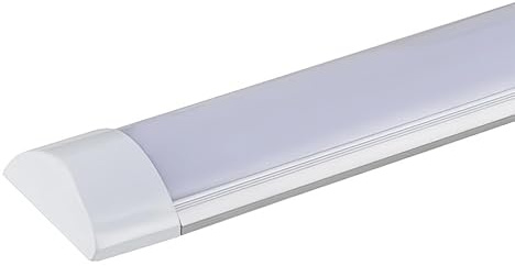 LEDUNI Pantalla Luminaria LED integrado, 120cm 40W Alta Luminosidad 3000 lumenes Ideal para Zonas de Trabajo, Industria, Hogar, Garaje, Supermercado, Taller, Hospital (1 Unidad, 6000K Luz Fria)