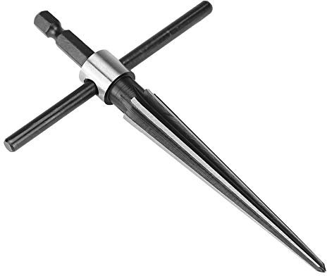 T Handle Reamer, Tapered Straight Flute Handle Reamer Carbon Steel Tapered Reamer for Wood Latches/Guitar/Woodworker/Luthier