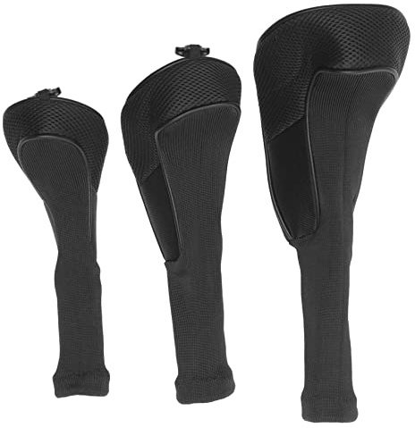 Garneck 3pcs Golfing Equipment Putter Covers Mesh Club Covers for Head Golf Clubs Protection