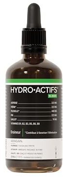 Hydroactifs - Saveur Fruits Rouge - Draineur, Circulation Sanguine - Vitamines B, Frêne, Pin Maritime - Cure 16 Jours