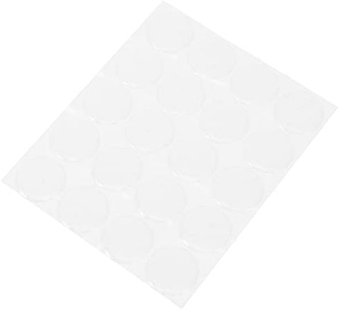 GRIRIW 30piezas Pegatinas Transparentes De Gel Epóxico Adhesivos Reutilizables para Pósteres y Protección De Paredes Brillo Color Transparente