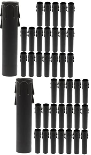 DOITOOL 40 Piezas De Vela De Lágrima Luz De La Lámpara Cubre Vela Cubierta Mangas Vela Cubre Para Candelabro Soportes Candelabro Vela Cubre Vela Cubre Mangas Piezas De Lámpara