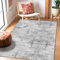 Guchuang Bedding Alfombra para salón, moderna, abstracta, 120 x 180 cm, para dormitorio, mullida, lavable, antideslizante, para salón, dormitorio, comedor y balcón, color gris