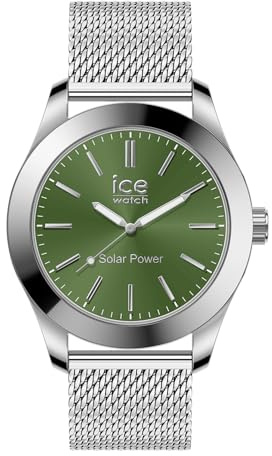 ICE-WATCH - Ice Steel Solar - Montre pour Homme avec Bracelet en Metal (Medium)