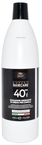 JaDy Agua Oxigenada en Crema 40 Vol (12%) – Oxidante para Coloración y Decoloración del Cabello – Revelador Profesional para Tinte y Polvo Decolorante – Uso Peluquería