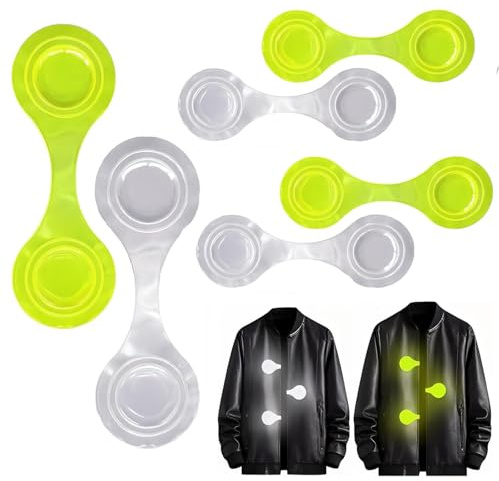 FeiOne 6 Stück Magnetische Sicherheitslicht Led Clip, Reflektoren, Reflektor Clips Anhänger, Sicherheits Reflektor für Rucksack, Joggen, Fahrrad, Kleidung, Kinderwagen