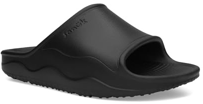 Sanuk Womens Beer Foamie Slide | Slides for Women | Womens Sandals | Beach Sandals | Water Friendly & Lightweight |, Black, 4 UK