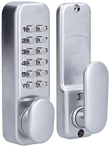 Mechanical Keyless Entry Door Lock with Keypad Door Knob, Combination Lock for Room Door Office Door, Digital Outdoor Gate Combination Door Locks Set with Keypads