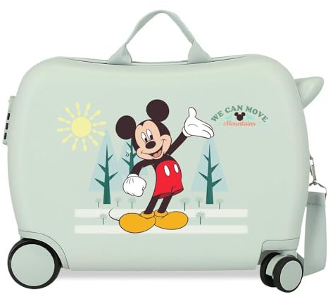 Joumma Disney Mickey & Minnie Maleta Infantil Verde 50x38x20 cms Rígido 1,8 kgs Cierre de combinación Lateral ABS 1,8 kgs 38L Equipaje de Mano
