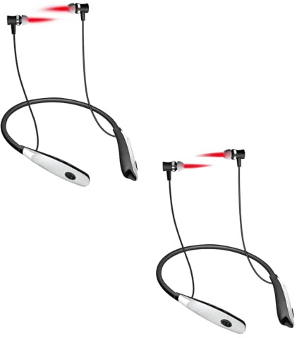 aurivo Rehears rotlicht kopfhörer Infrarot Ohrstöpsel zur Tinnitus Linderung - 650nm Rotlicht Gerät für Nase und Ohren, verbessert Mikrozirkulation und unterstützt Wohlbefinden