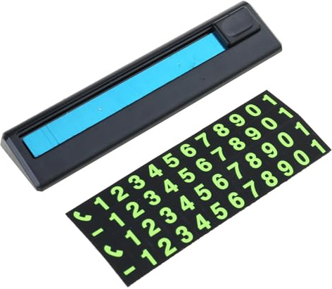 Zkydhbd Identificadores de ubicación de coche, decoración de matrícula de estacionamiento con ajuste de número personalizado, construcción de ABS resistente, diseño creativo, dispositivos de