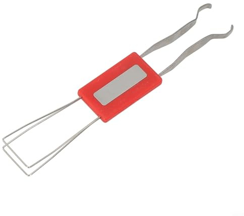 Extractor de teclas de teclado mecánico y herramienta extractora de husillo con construcción de acero para Cherry para MX y otros teclados mecánicos (rojo)