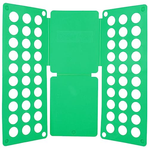 HGDNNDEOP T-förmiger Wäschefalter, Faltbrett for T-Shirts und Kleidung for Kinder Erwachsene, Mehrfarbig(Green,Adult)