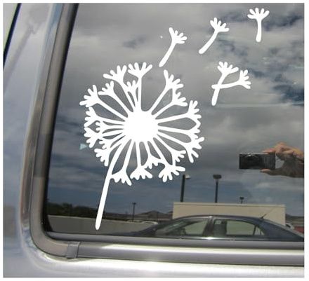 myrockshirt Pusteblume Aufkleber Sticker Decal ohne Hintergrund Farbe & Größe wählbar Autoaufkleber ab 15 cm