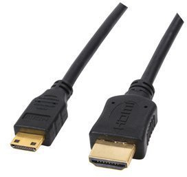 2.5m Professional HDMI to Mini HDMI Cable - 1080p - Full HD - v1.3 - Audio & Video - Ideal for HD Camcorders - 24k Gold Plated - OFC