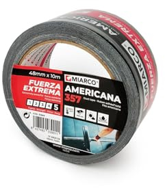 MIARCO 26881 - Cinta Americana Miarco 357 Negro 50mm x 10m