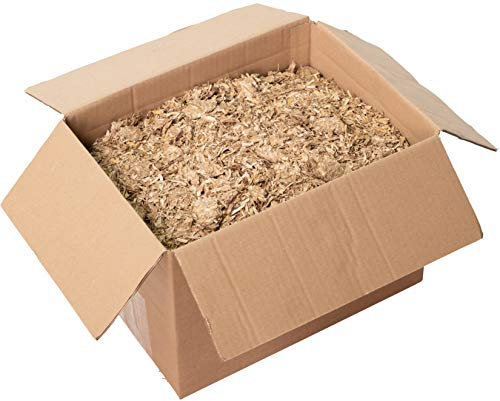 Jumbogras® Einstreu-Snips: gepresstes Kleintier Miscanthus-Stroh/Elefantengras-Streu für Käfig (8 kg)