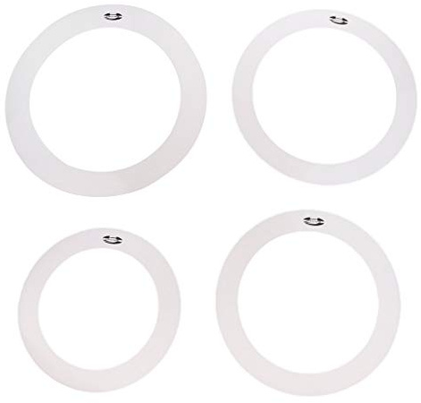 Tenlacum Schalldämpfer für Schlagzeug-Set, 25,4 cm, 30,5 cm, 35,6 cm, 40,6 cm, 40,6 cm, 4 Stück