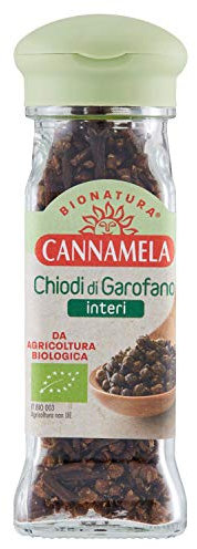 Cannamela - Linea Bionatura, Chiodi di Garofano Interi Bio, Confezione da 32g. Ideale per frutta cotta, dolci, brasati, arrosti, paella e vin brulè